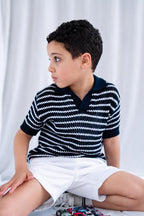 knitted Polo T-shirt