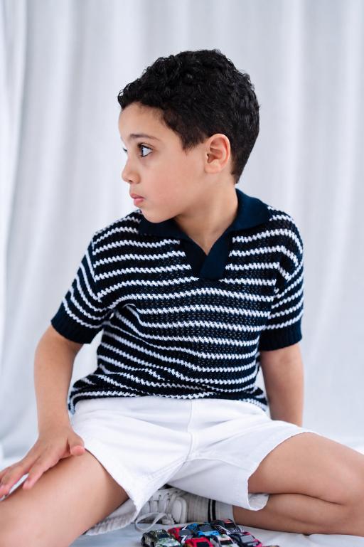 knitted Polo T-shirt