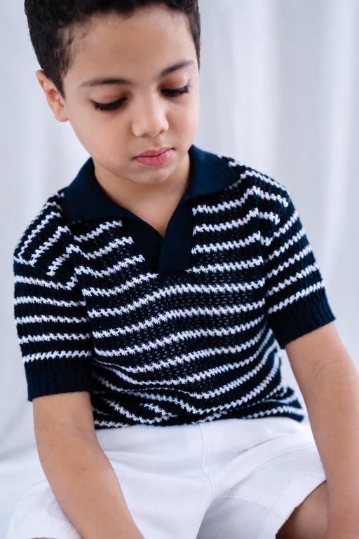 knitted Polo T-shirt