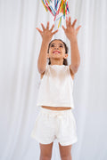Girls patterned set - Cream