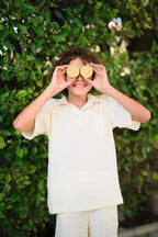 Butter yellow muslin set