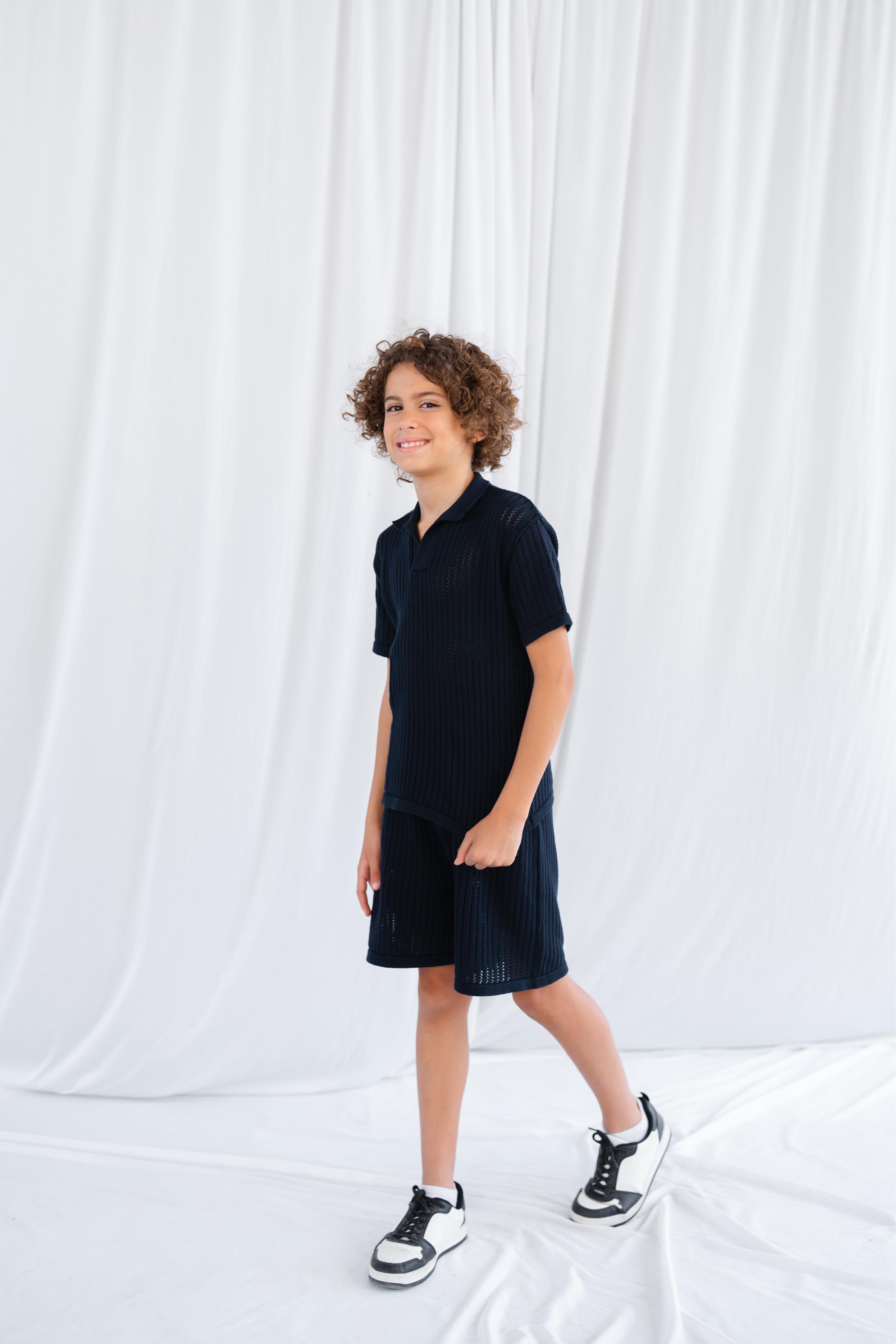 Knitted Navy Set