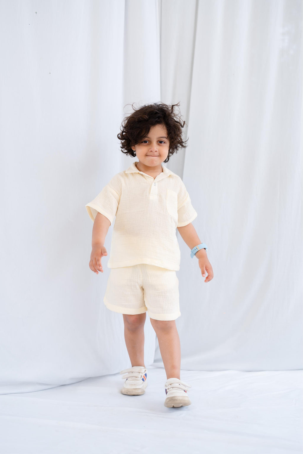 Butter yellow muslin set