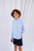 Popover muslin shirt - Sky Blue