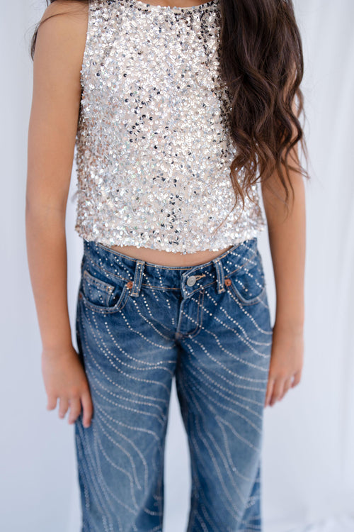 Embroidered Party Top