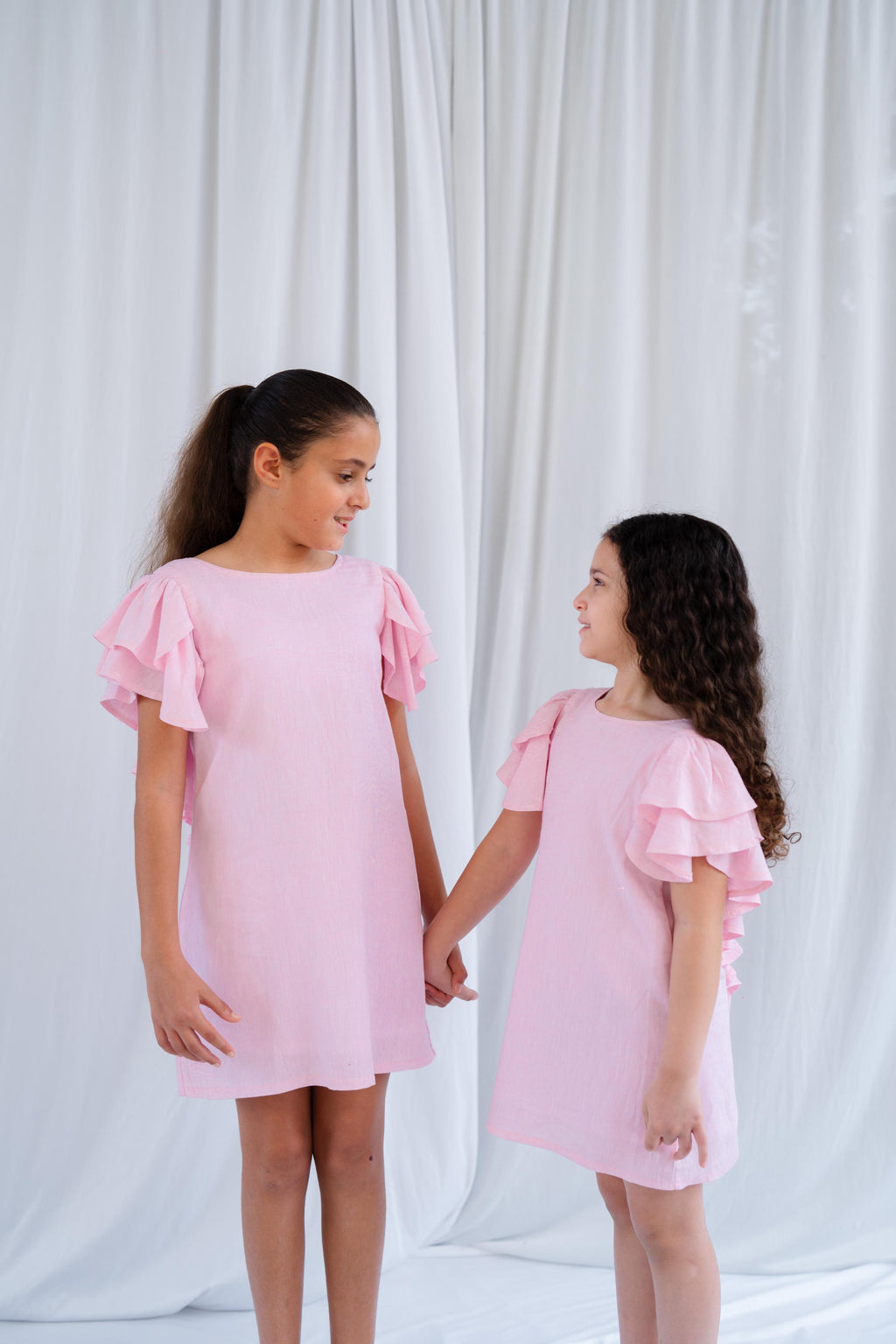 Ruffled pink dress