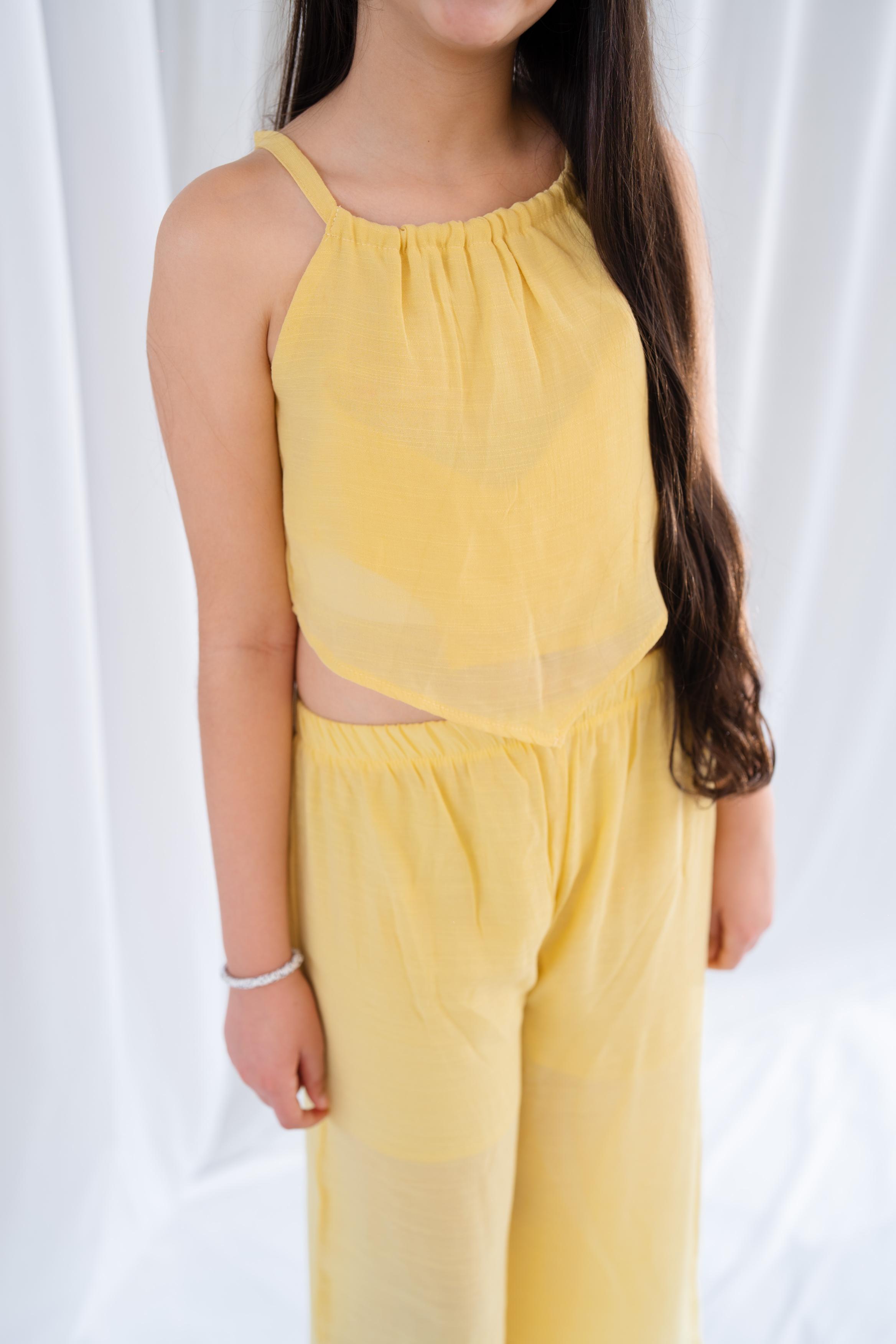 Yellow cotton set